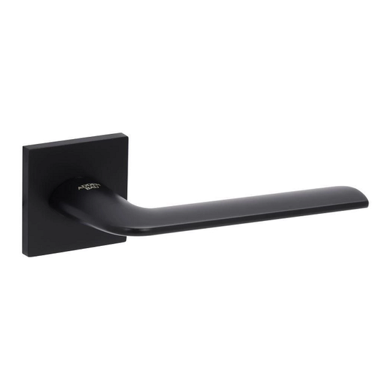 Дверная ручка на тонкой розетке Adden Bau Sweep Q567 Black