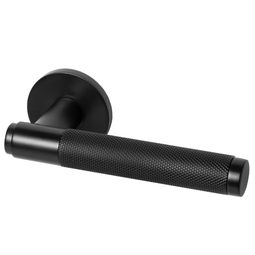 Дверная ручка на тонкой розетке Armadillo Urban Slim R.URS52.ROLL BL-26 черная