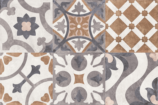 Керамогранит Cersanit Carpet орнамент многоцветный рельеф 29,8x29,8 см A17932