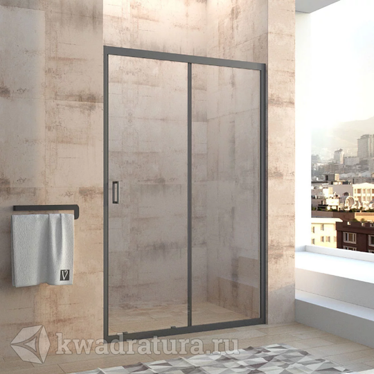 Душевая дверь Veconi VN-46B 140x195 черный профиль