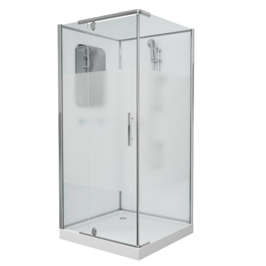 Душевая кабина Grossman GR171QL/R 90x90x205 без крыши с матовой вставкой