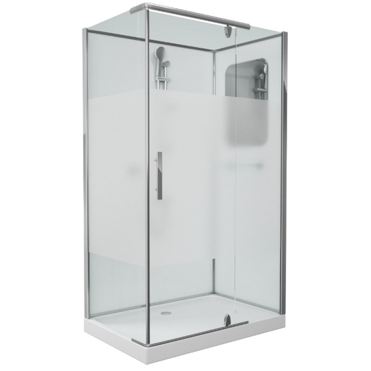 Душевая кабина Grossman GR172QL/R 120x80x205 без крыши с матовой вставкой