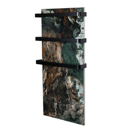 Полотенцесушитель электрический керамический Luxor Smoke Green 2 черный