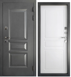 Входная дверь Промет Корвино Термо Букле Графит/Ясень белый