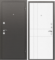 Входная дверь Промет Мокко/Ясень белый