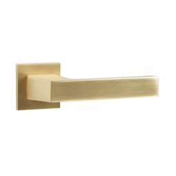 Дверная ручка на тонкой розетке Punto K.ARC.Q52.DIPLOMAT SSG-39 сатинированное золото