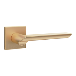 Дверная ручка на тонкой розетке Punto K.ARC.Q52.STEP SSG-39 сатинированное золото