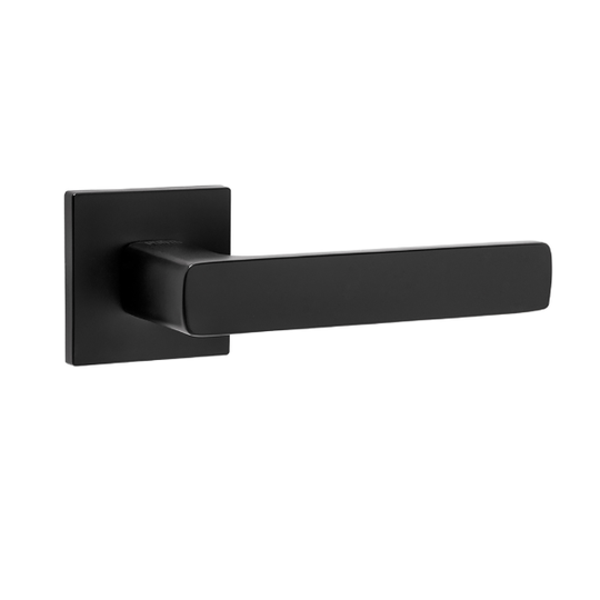 Дверная ручка на тонкой розетке Punto K.ARC.Q52.VIVA BL-24 черная