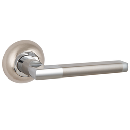 Дверная ручка Punto R.ZR54.AXIS SN/CP-3 матовый никель/хром