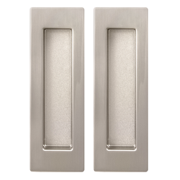 Ручка для раздвижной двери прямоугольная матовый никель