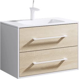 Тумба с раковиной Aqwella Майами 75 дуб сонома