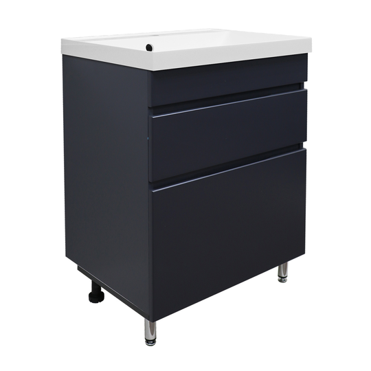 Тумба с раковиной Azario Эстима 60/2Н графит