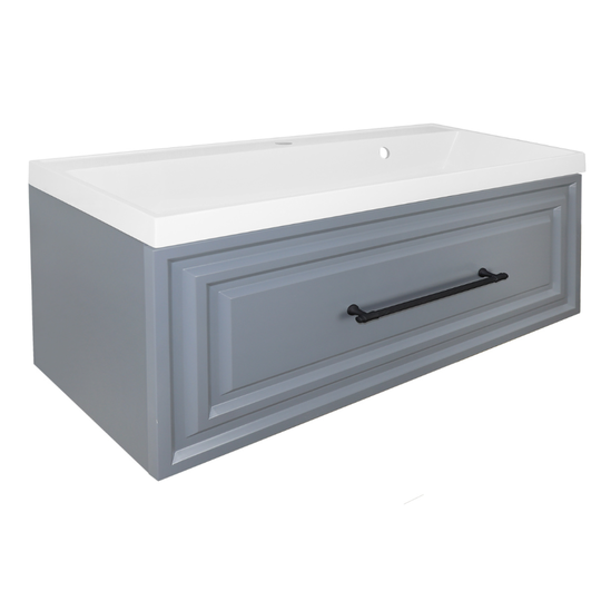 Тумба с раковиной Azario Laura 100 серый матовый