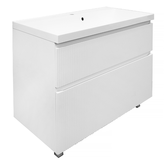 Тумба с раковиной Azario Viola 100/2Н белый матовый