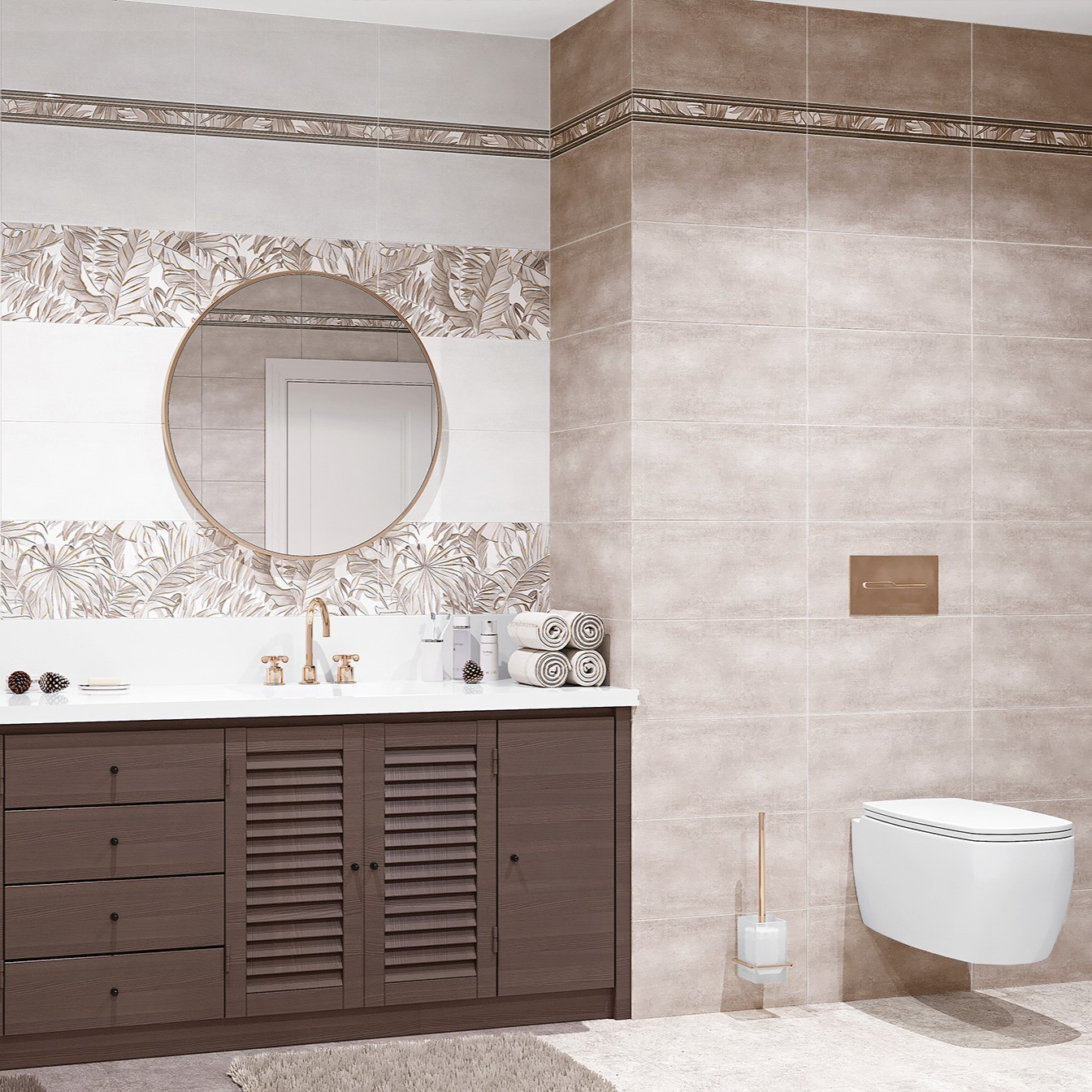 Плитка Alma Ceramica Бонита бежевая