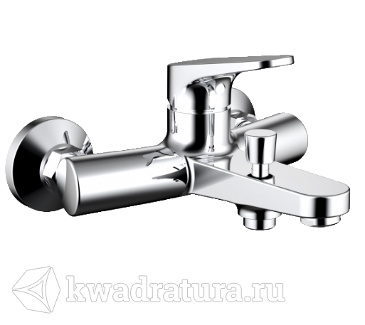 Смеситель для ванны и душа Bravat F6191238CP01RUS Eler с коротким изливом